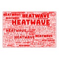 Heatwave Warning Text Illustration Background Header