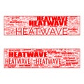 Heatwave Warning Text Illustration Background Header