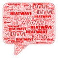 Heatwave Warning Text Illustration Background Header