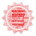 Heatwave Warning Text Illustration Background Header