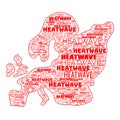 Heatwave Warning Text Illustration Background Header