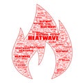 Heatwave Warning Text Illustration Background Header