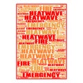 Heatwave Wildfire Warning Text Illustration Background Header. Greese Europe China America