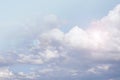 Heaven background. clouds background.White clouds and sun rays in a light blue sky. The sky in light pastel colors Royalty Free Stock Photo
