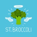 Heaven broccoli concept `St. broccoli`
