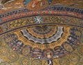 Heaven -detail of the mosaic in the Apse in the Basilica of Saint Clement. Rome, Italy Royalty Free Stock Photo