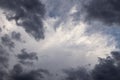 Heaven, Epic Dramatic Storm sky, dark grey white cumulus clouds background texture, thunderstorm