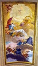 Heaven Fresco Ceiling Vincenzo Anastasio Church Rome Italy Royalty Free Stock Photo