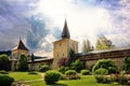 Sucevita orthodox monastery in Romania Royalty Free Stock Photo