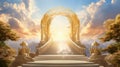 Heaven in the heavens. Shot of the Pearly Gates above the clouds Royalty Free Stock Photo