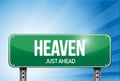 Heaven road sign illustration design Royalty Free Stock Photo