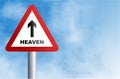 Heaven sign Royalty Free Stock Photo