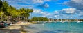 Heavenly beach on mauritius island