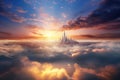 The heavenly city, the heavenly Jerusalem, the kingdom of God in the sky among the clouds. Generation AI
