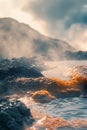 Heavenly Cloudscape with Bright Sunlight Rays Portrait Images Generative AI Royalty Free Stock Photo