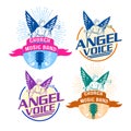 Heavenly Harmonies: Inspiring Christian Music Band Logos with Angelic Touch