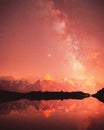 Heavenly Heights: Milky Way Illuminating