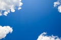 Heavenly landscape with clouds. Cumulus clouds in the Royalty Free Stock Photo