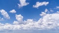 Heavenly landscape with cumulus clouds Royalty Free Stock Photo