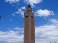 Heavenly landscape overlooking the Muslim mosque Royalty Free Stock Photo