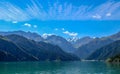 Heavenly Mountains and Heavenly Lake of Xinjiang, China Royalty Free Stock Photo