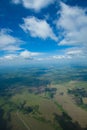 Heavenly Road. Aerial view, view from a great height.