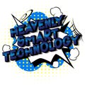 Heavenly Smart Technology - Comic book style words.