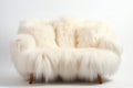 Heavenly Soft Seating: Experience heavenly softness in seating a cloud-like sofa against a backdrop of pure white Royalty Free Stock Photo
