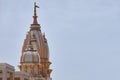 Heavenly spires. Conceptual image of th spires of Naba Brindaban, India.