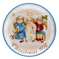 Heavenly Trio 1978 Christmas Plate