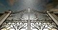 Heavens Closed Ornate Gates Royalty Free Stock Photo