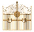 Heavens Golden Gates Isolated Royalty Free Stock Photo
