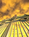 Heavens Golden Gates And Yellow Sky Royalty Free Stock Photo