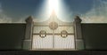 Heavens Golden Pearly Gates Royalty Free Stock Photo