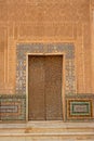 Heavily decorated door of Nasrid Palace , Alhambra, Spain