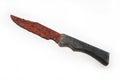 Heavily rusted knife