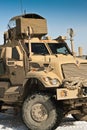 Heavy armored Maxxpro vehicle in Afghanistan