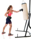 Heavy Bag Exercise Royalty Free Stock Photo