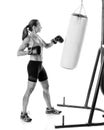 Heavy Bag Exercise Royalty Free Stock Photo