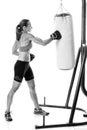 Heavy Bag Exercise Royalty Free Stock Photo