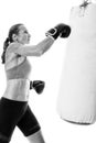 Heavy Bag Exercise Royalty Free Stock Photo