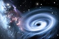 Heavy black hole. Royalty Free Stock Photo