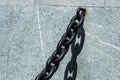 Heavy black iron chain Royalty Free Stock Photo