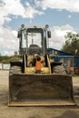 Heavy Bulldozer in the Parking lot Royalty Free Stock Photo