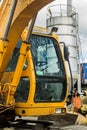 Heavy Bulldozer in the Parking lot Royalty Free Stock Photo