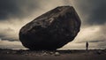 heavy burden, carrying haeavy stone, boulder uphill, Carry load,