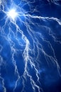 Heavy clouds bringing thunder, lightnings and storm. Royalty Free Stock Photo