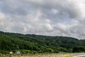 Heavy Clouds Over Landscape in Wales Snowdonia Royalty Free Stock Photo