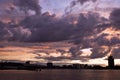 Heavy clouds skyline Amsterdam Royalty Free Stock Photo