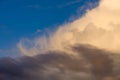 Heavy Clouds With Wispy Tails Brewing Storm Royalty Free Stock Photo